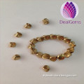 Twist brass bead 4.5mm brass spacer beads natural brass color nepal beads